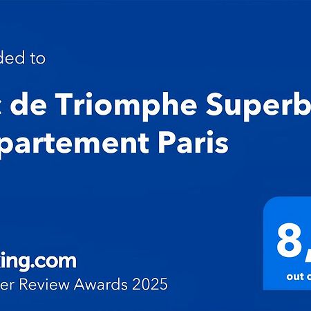 Arc De Triomphe Superbe Appartement Paris Free Netflix Екстер'єр фото